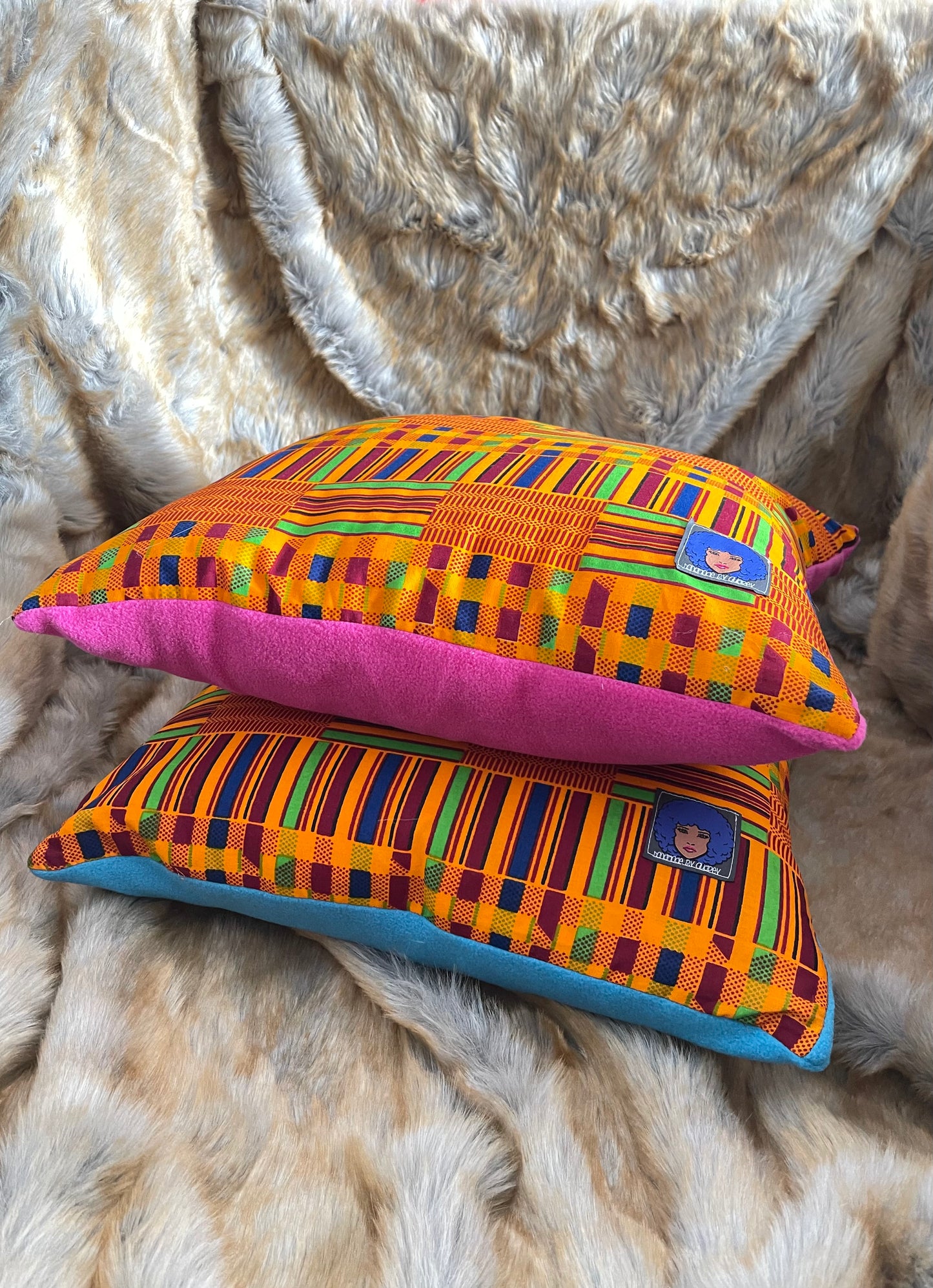 Chale Kente Print Pillow