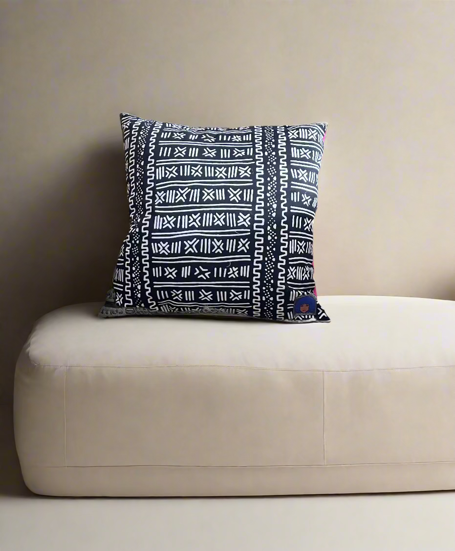 Baby Girl Tribal Print Pillow