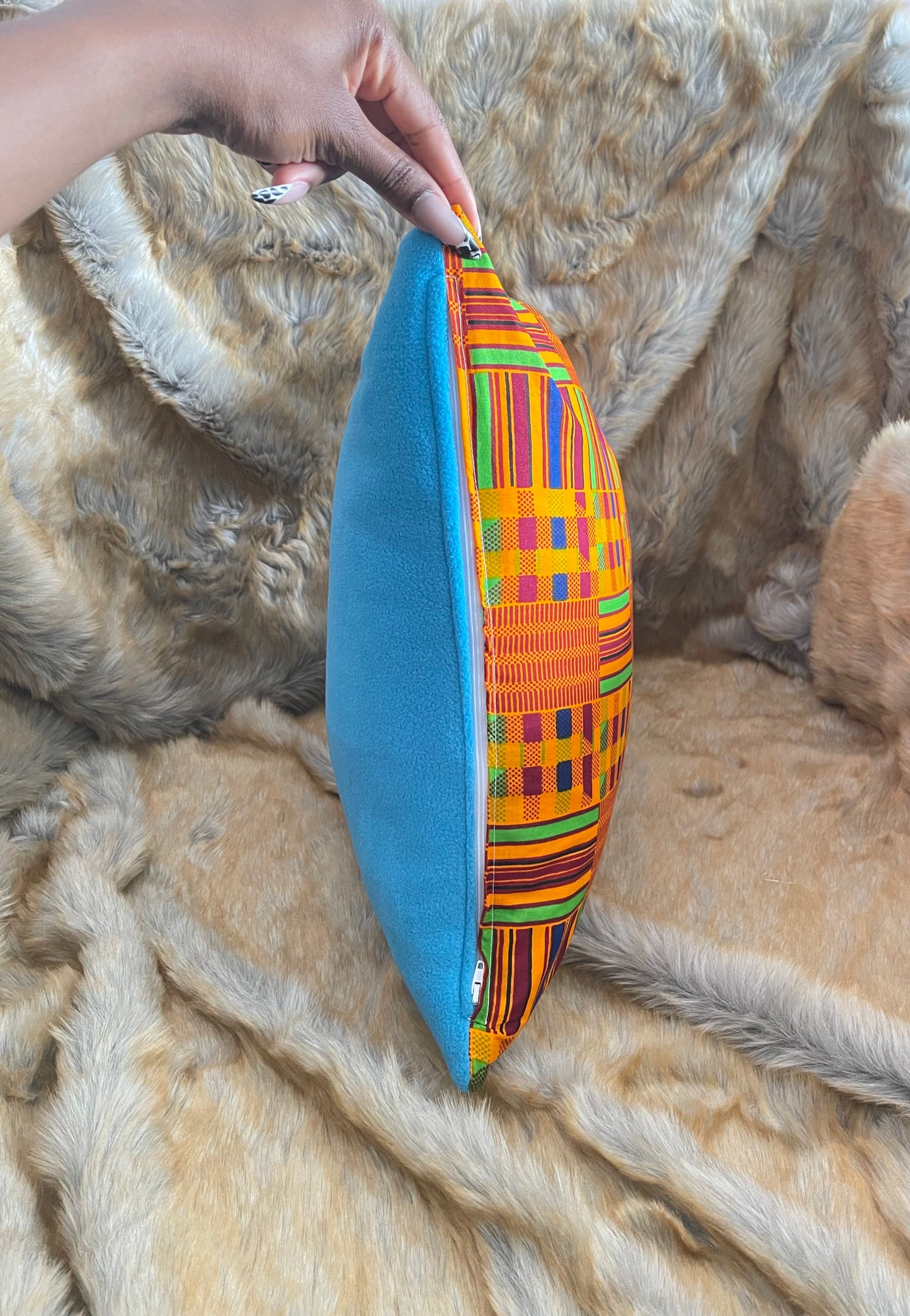 Chale Kente Print Pillow