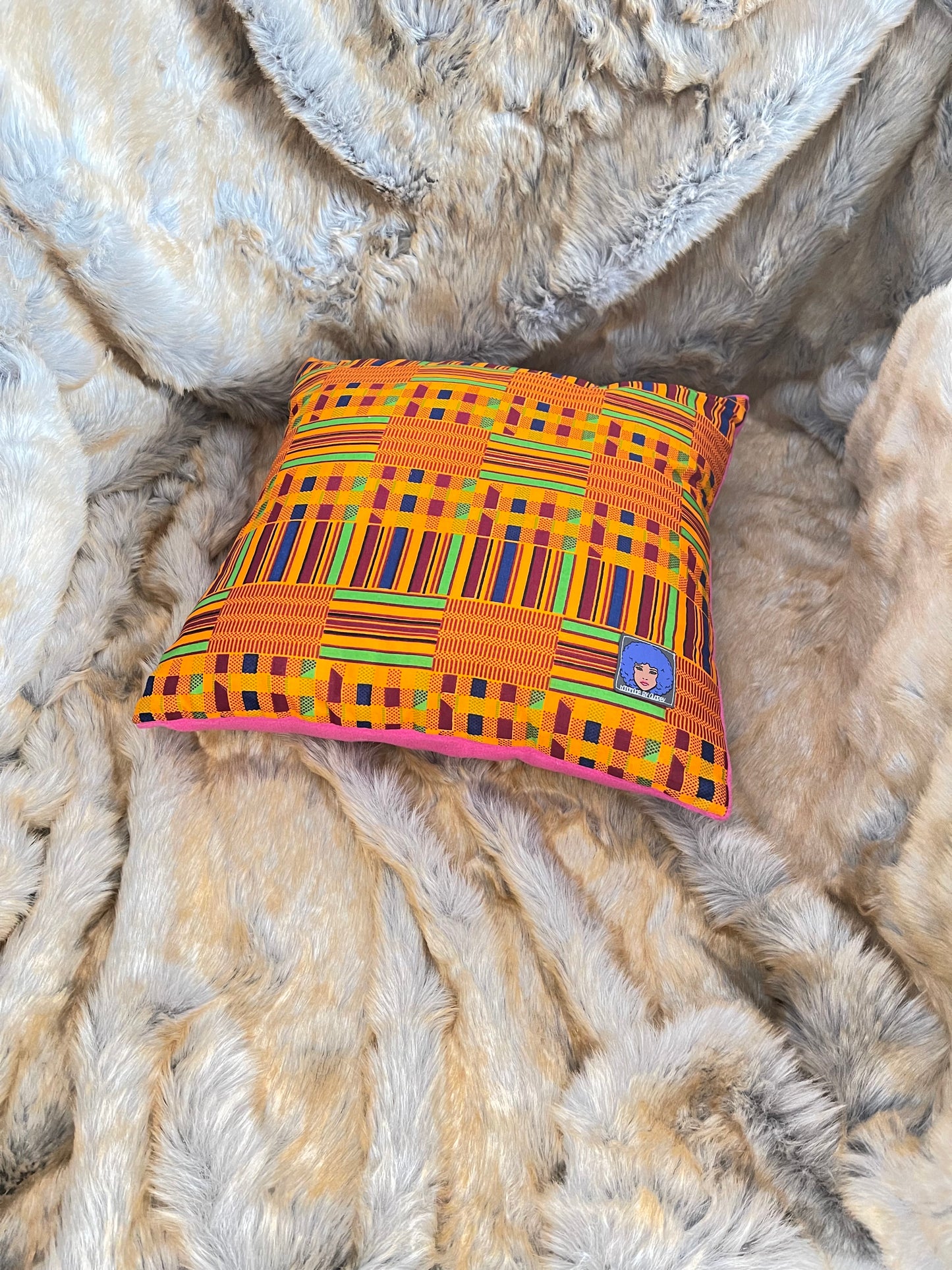 Akwaaba Kente Print Pillow