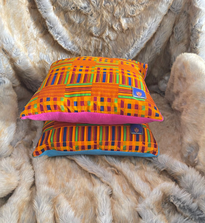 Akwaaba Kente Print Pillow